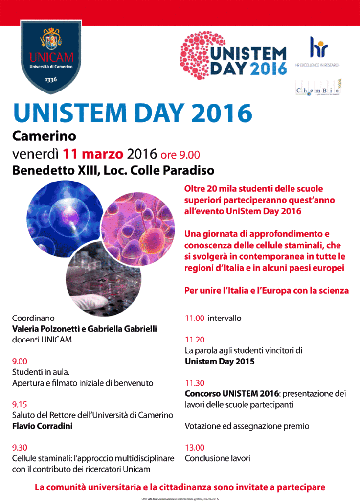 Unicam aderisce anche quest’anno ad Unistem Day