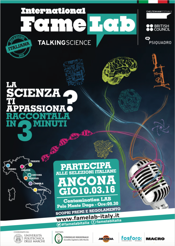 Torna ad Ancona Famelab, il talent show per raccontare la scienza in tre minuti 