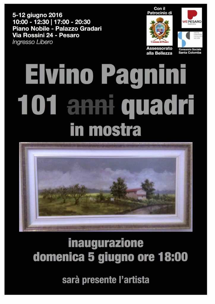 A Pesaro la mostra di Elvino Pagnini, artista centenario