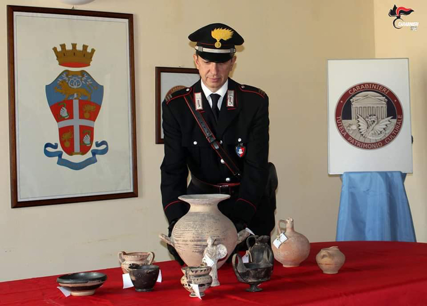 archeologia recuperi operazione carabinieri archivio