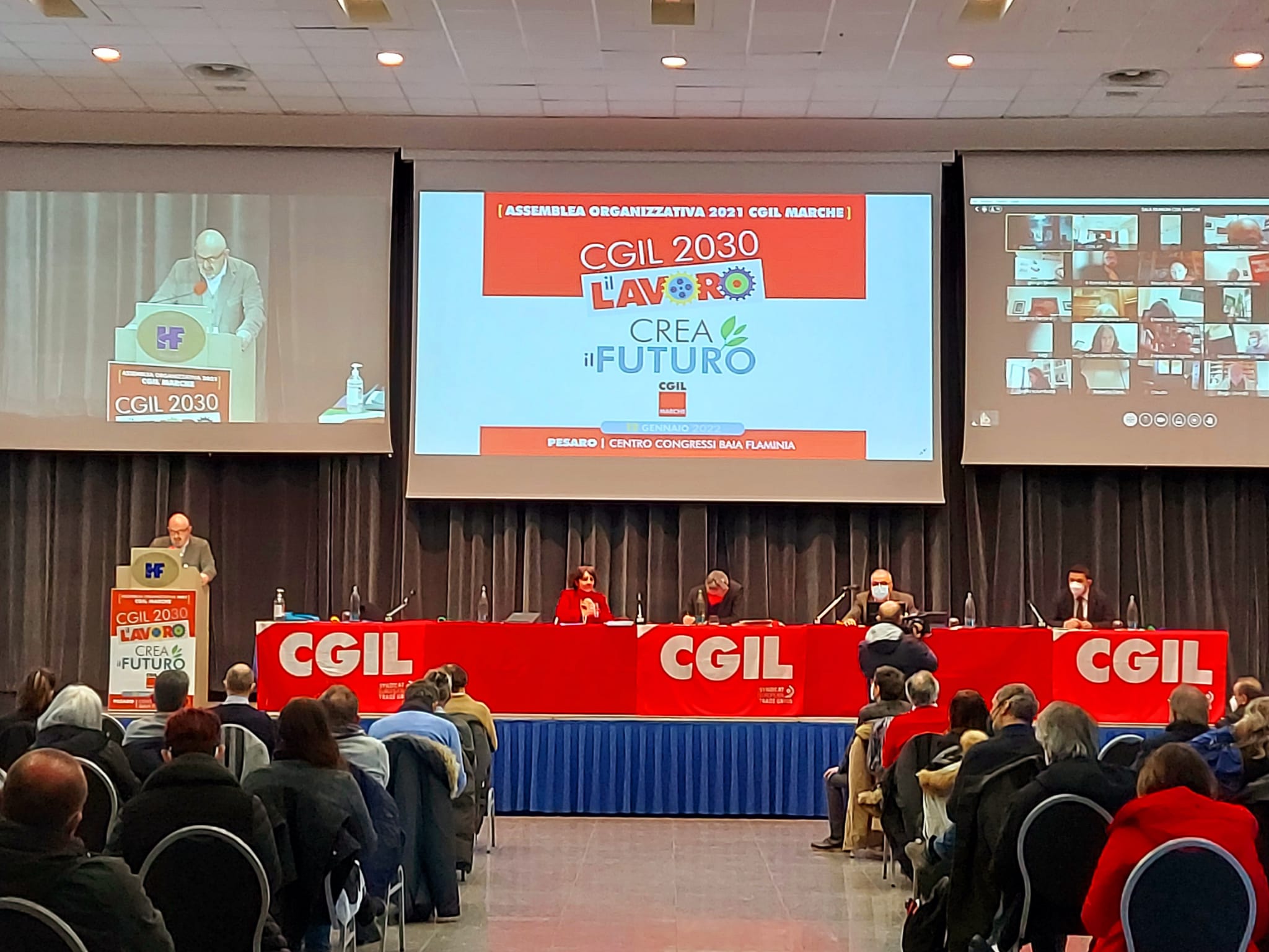 PESARO cgil marche maurizio landini2022-01-12