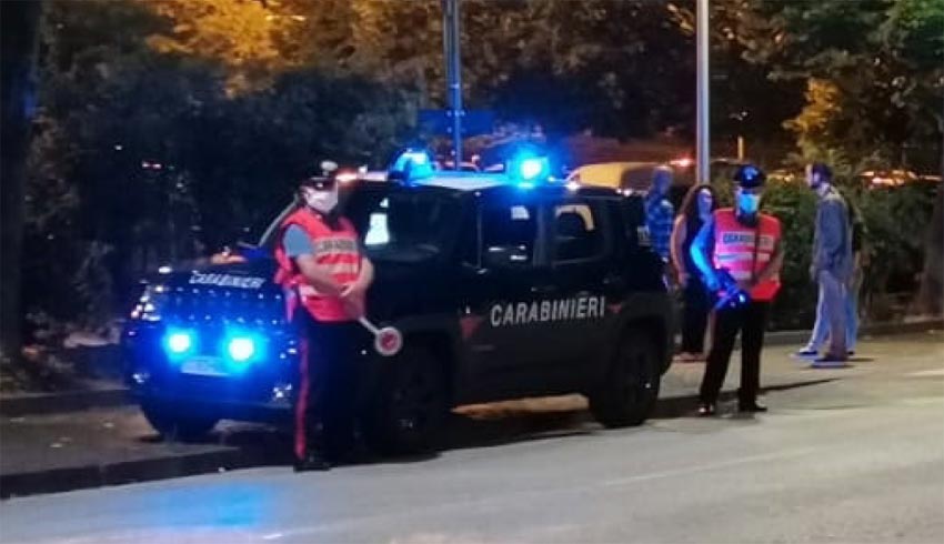 carabinieri auto militari notte FABRIANO (1)