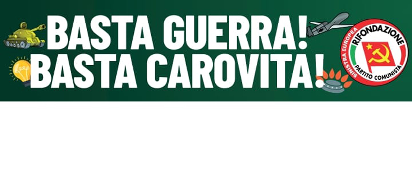 basta guerra e carovita