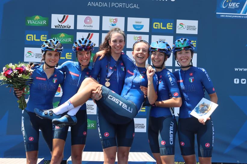 Eleonora Ciabocco vice camp europea con le altre atlete della nazionale donne junior ad Anadia in Portogallo