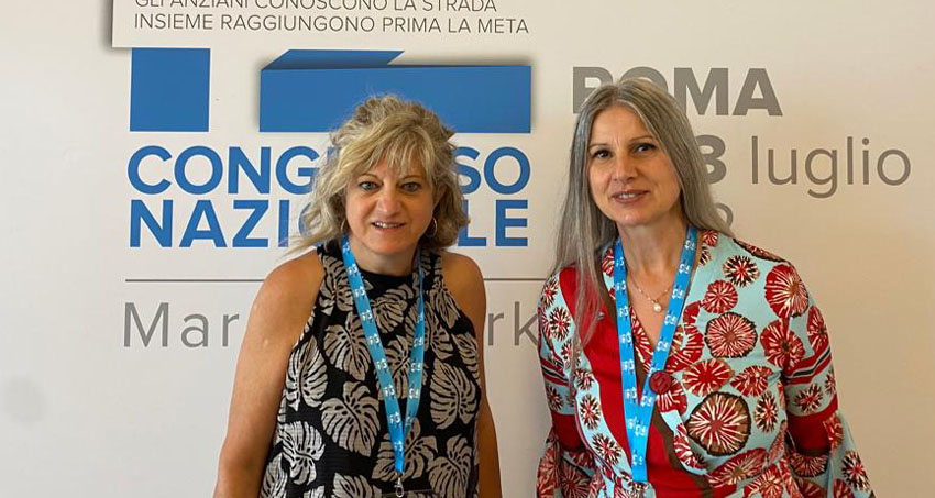 claudia mazzucchelli e marina marozzi al congresso nazionale uil pensionati