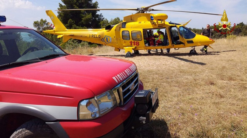 eliambulanza auto vigili del fuoco