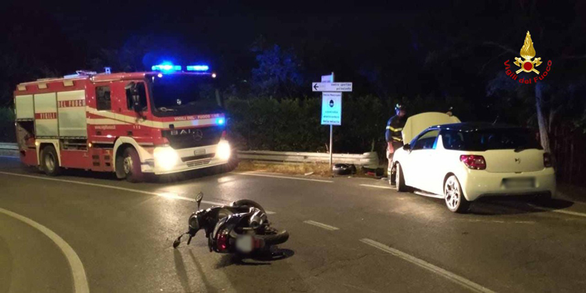 RECANATI incidente auto scooter2022-08-11