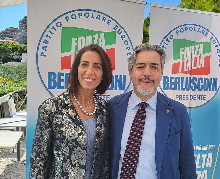 Battistoni Francesco Di Emidio Alessandra forza italia marche2022 (1)