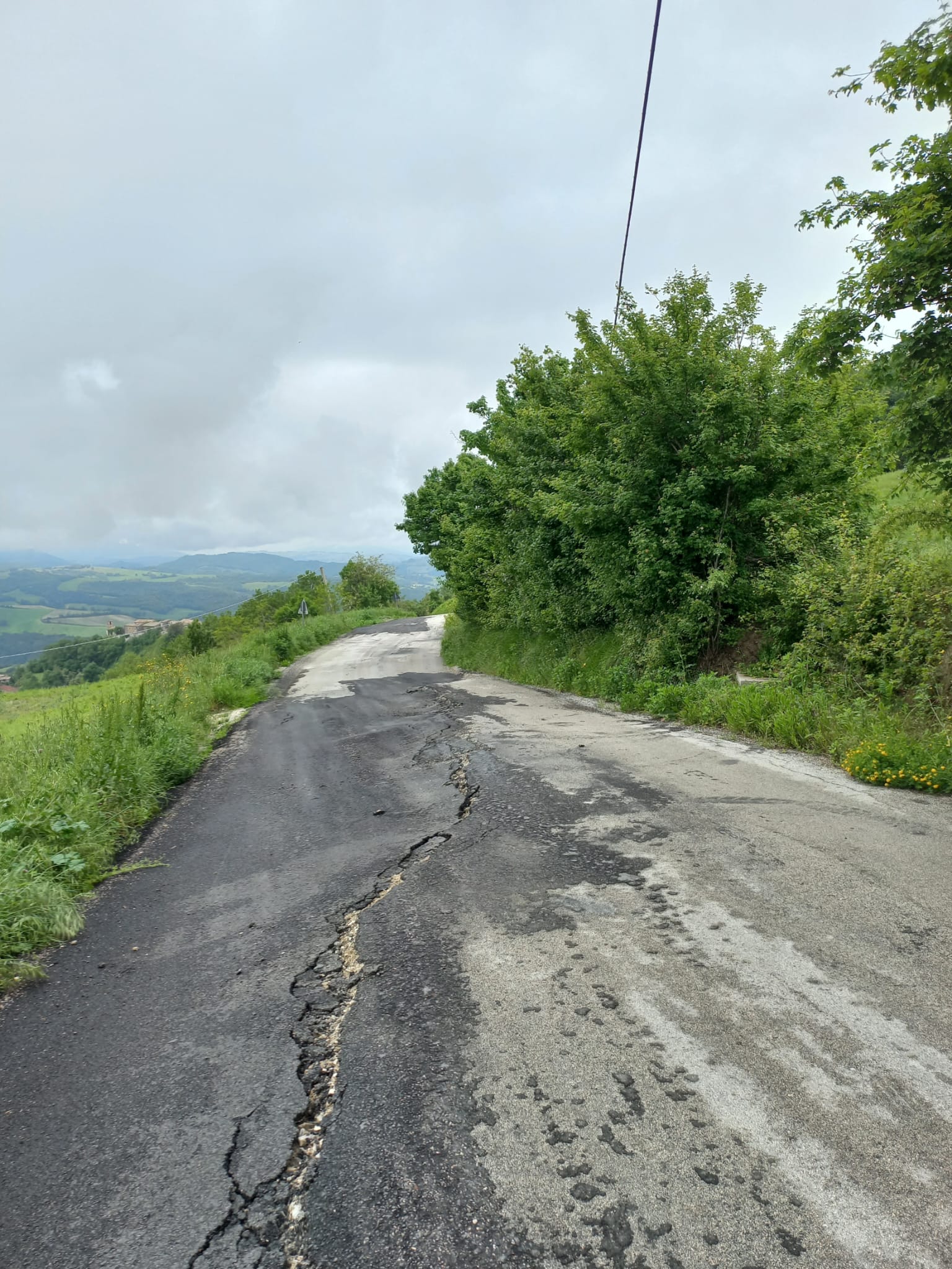 strrada provinciale chiusa